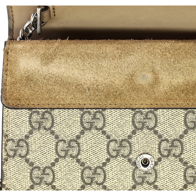 Dionysus Bag Gg Coated Canvas Super Mini