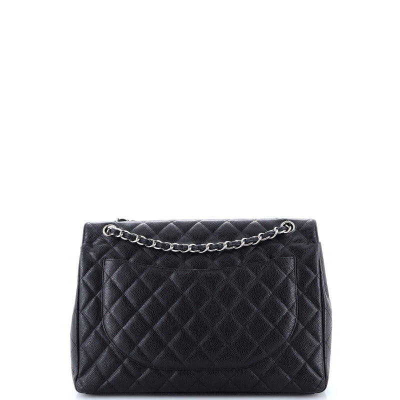 Classic Double Flap Bag Quilted Caviar