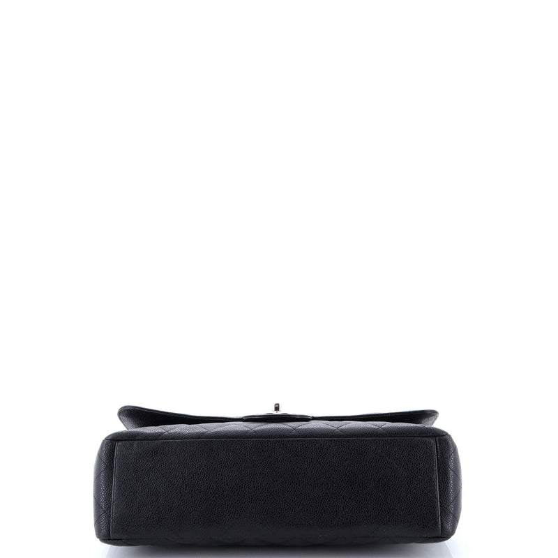 Classic Double Flap Bag Quilted Caviar