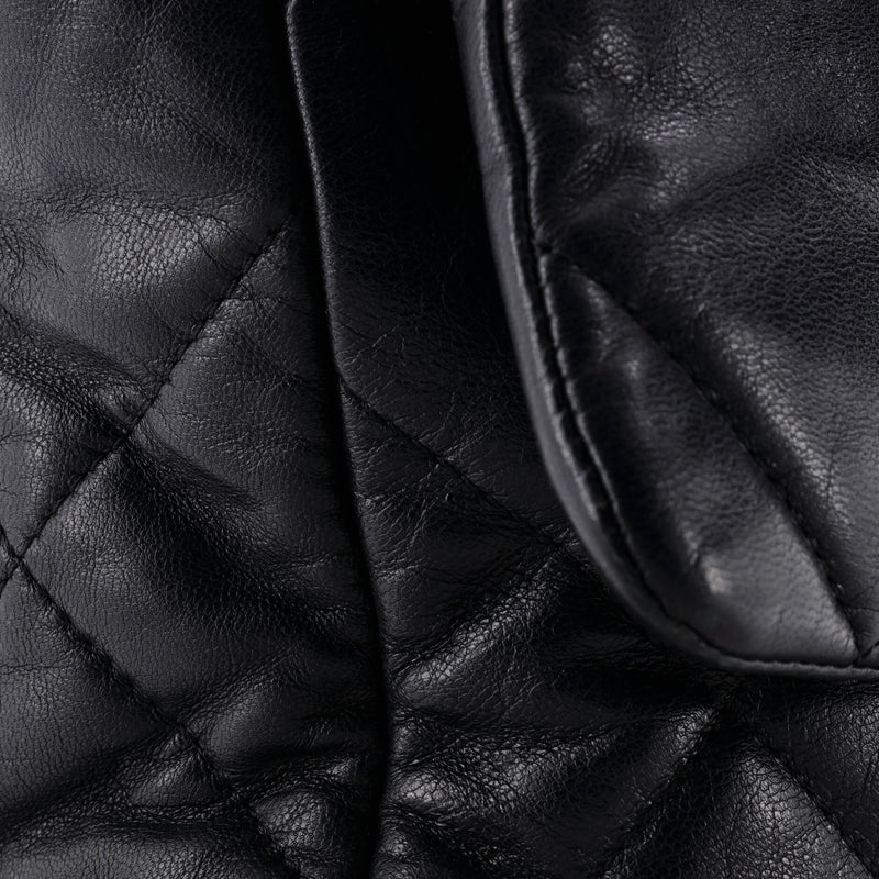 19 Flap Bag Quilted Leather Large