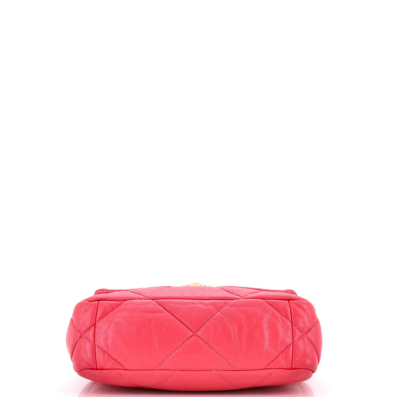 19 Flap Bag Quilted Leather Medium