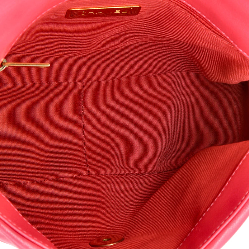 19 Flap Bag Quilted Leather Medium