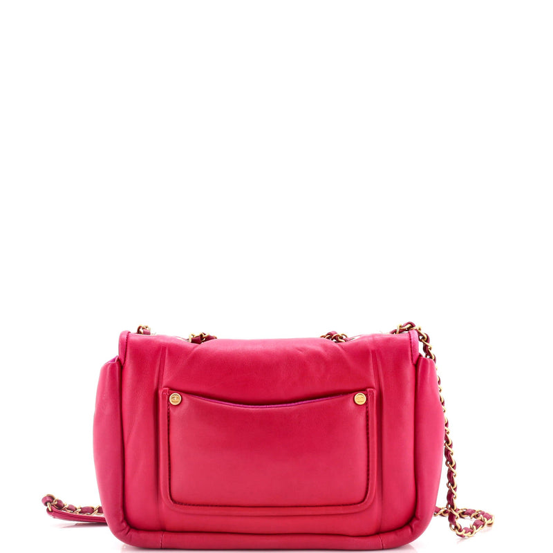 Vintage Puffy Flap Bag Lambskin Small