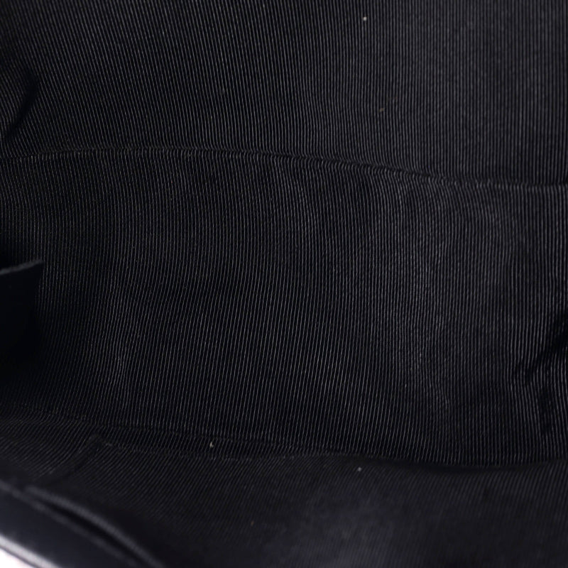 Boy Flap Bag Quilted Patent New Medium