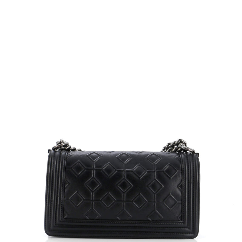 Arabesque Boy Flap Bag Embossed Calfskin