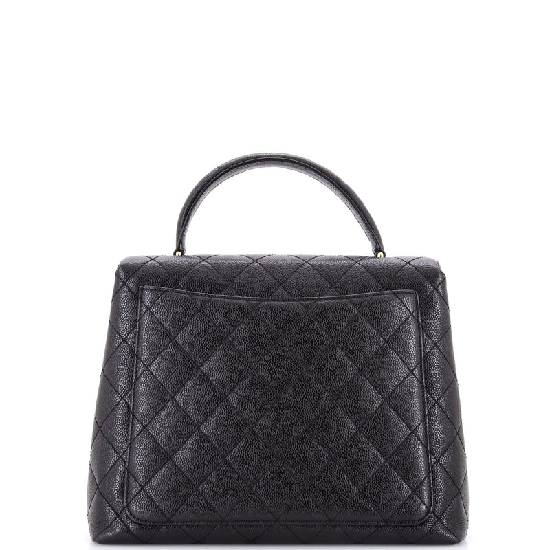 Vintage Classic Top Handle Flap Bag