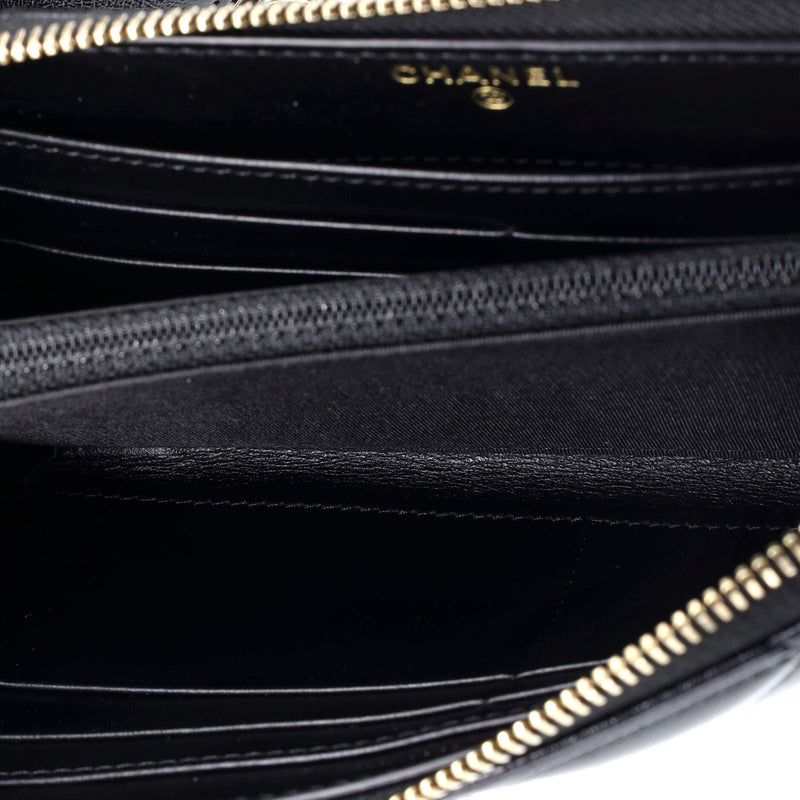 Zip Around Waist Belt Bag Quilted Shiny