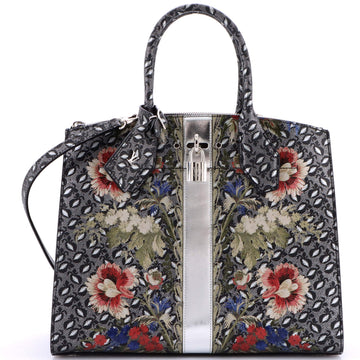 City Steamer Handbag Floral Printed Epi