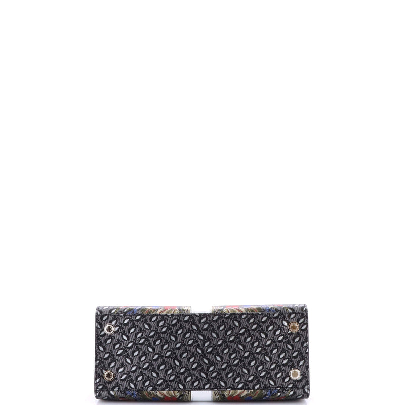 City Steamer Handbag Floral Printed Epi