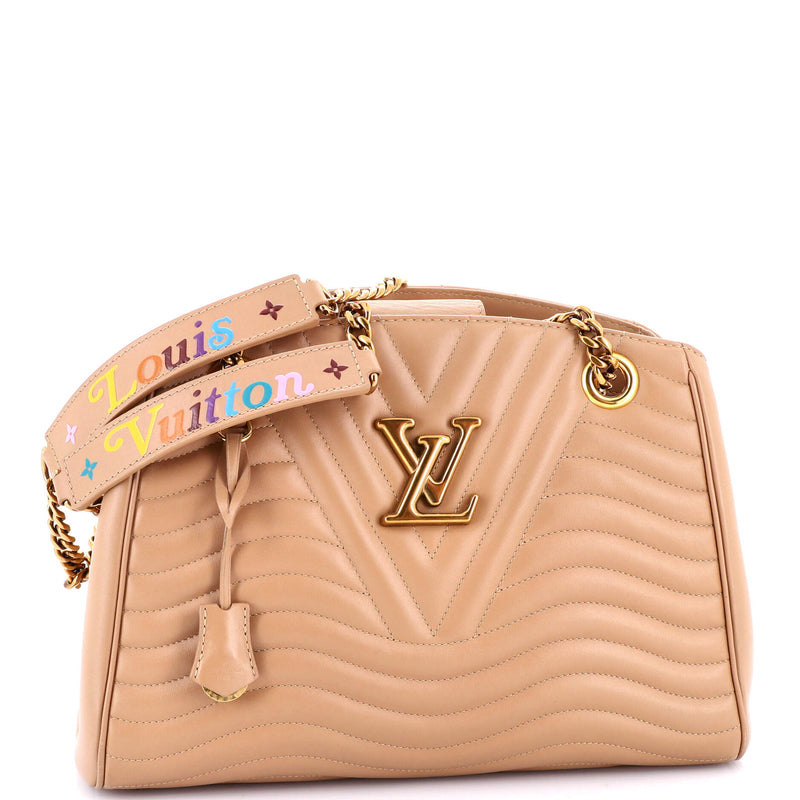 New Wave Chain Tote Quilted Leather