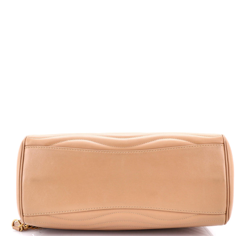 New Wave Chain Tote Quilted Leather