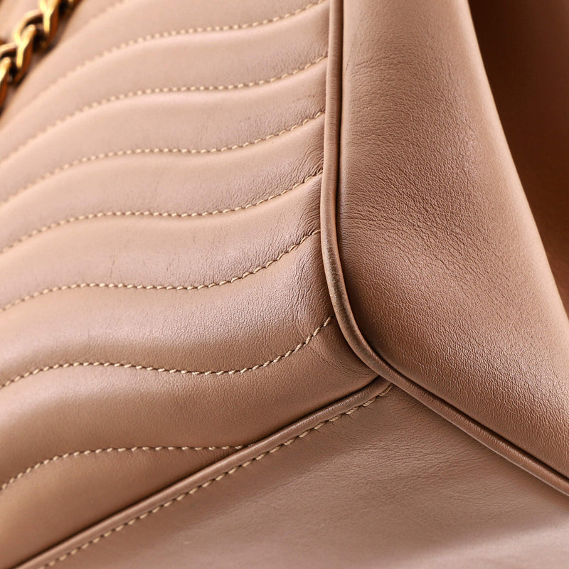 New Wave Chain Tote Quilted Leather