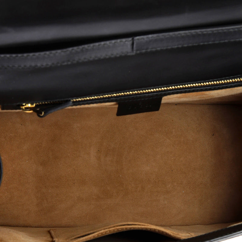 Sylvie Top Handle Bag Guccissima Leather