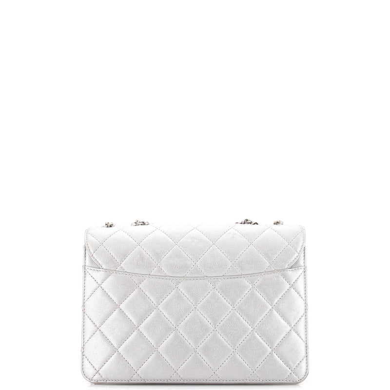 Beauty Lock Flap Bag Quilted Sheepskin