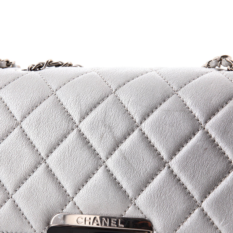 Beauty Lock Flap Bag Quilted Sheepskin