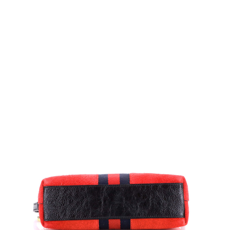 Ophidia Dome Shoulder Bag Suede Small