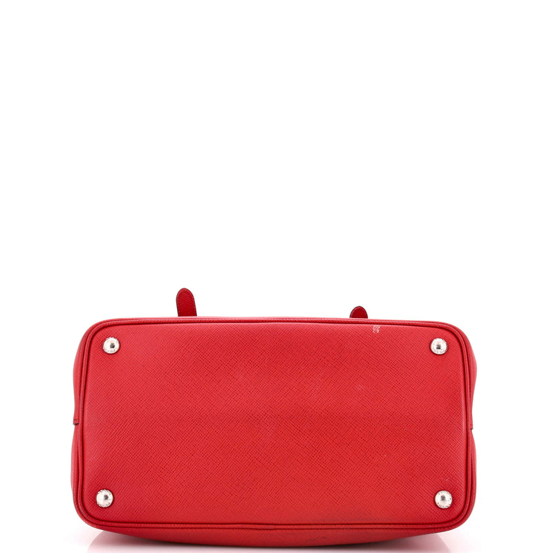 Half Flap Double Turn Lock Satchel