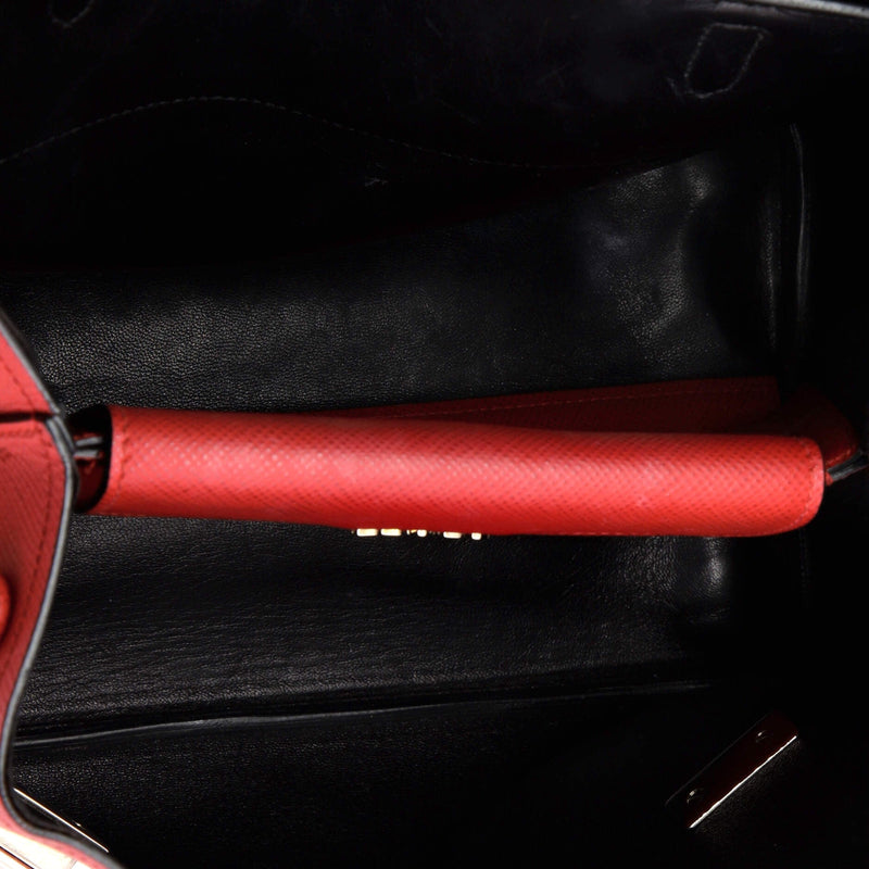 Half Flap Double Turn Lock Satchel