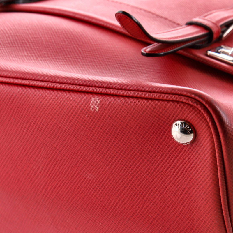 Half Flap Double Turn Lock Satchel