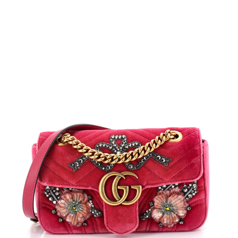 Gg Marmont Flap Bag Embellished
