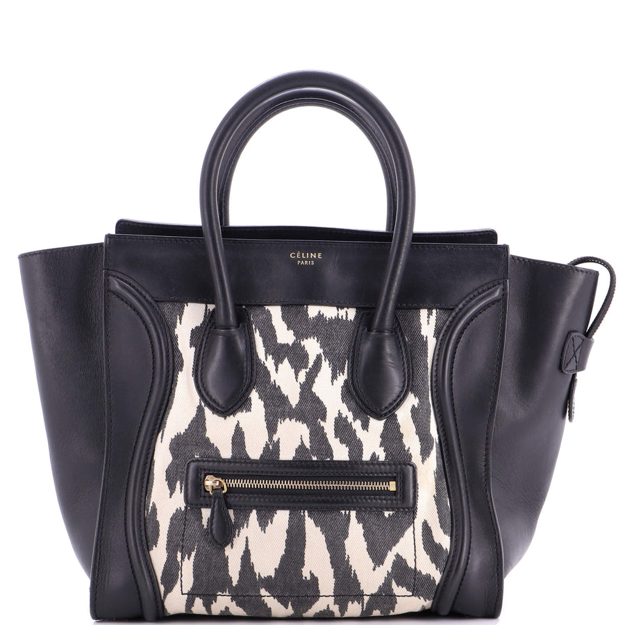 Celine Luggage Bag Printed Canvas And