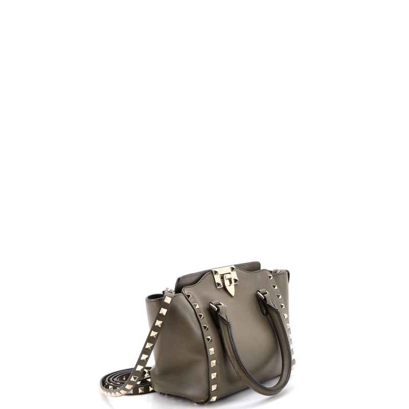 Rockstud Tote Rigid Leather Small