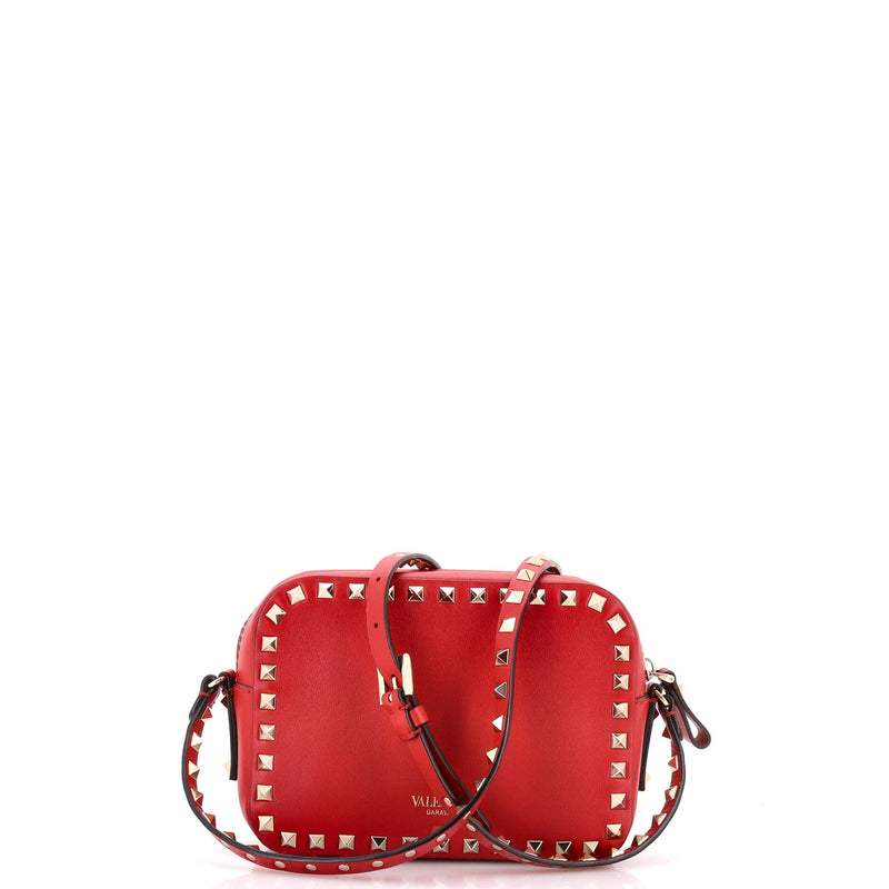 Rockstud Camera Crossbody Bag Leather