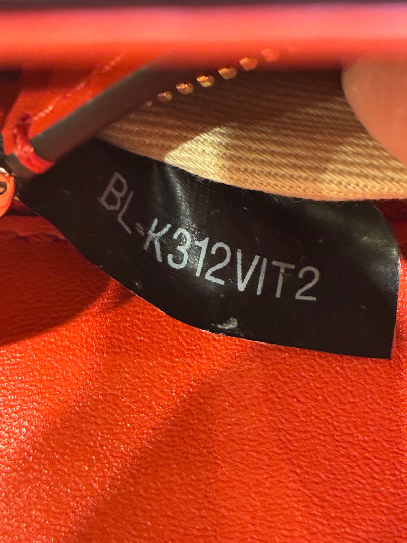 Glam Lock Shoulder Bag Leather Mini