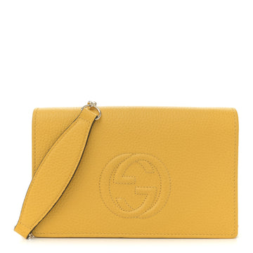 Pebbled Calfskin Soho Wallet On Chain