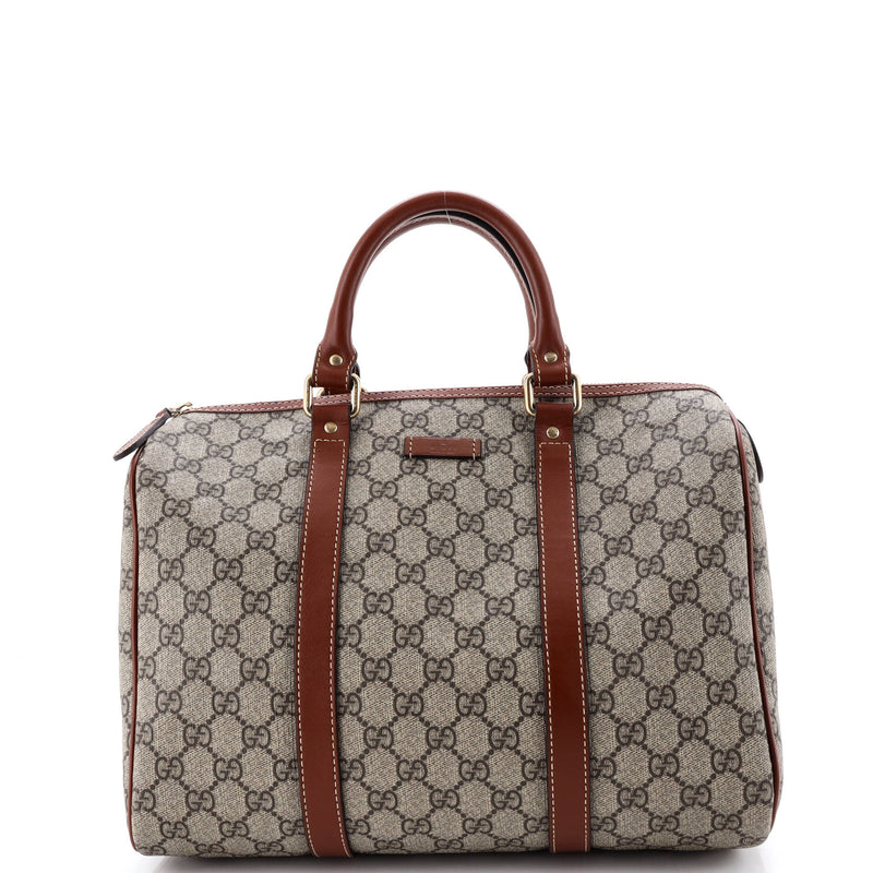 Joy Boston Bag Gg Coated Canvas Medium