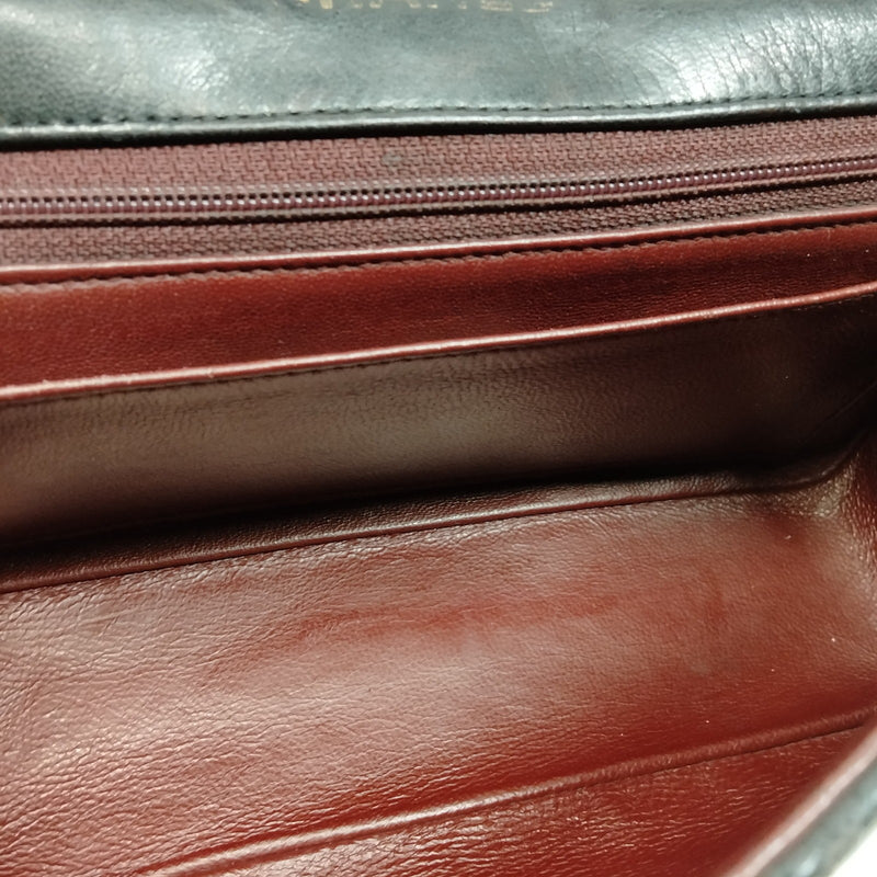 Chanel Shoulder Bag Black Leather