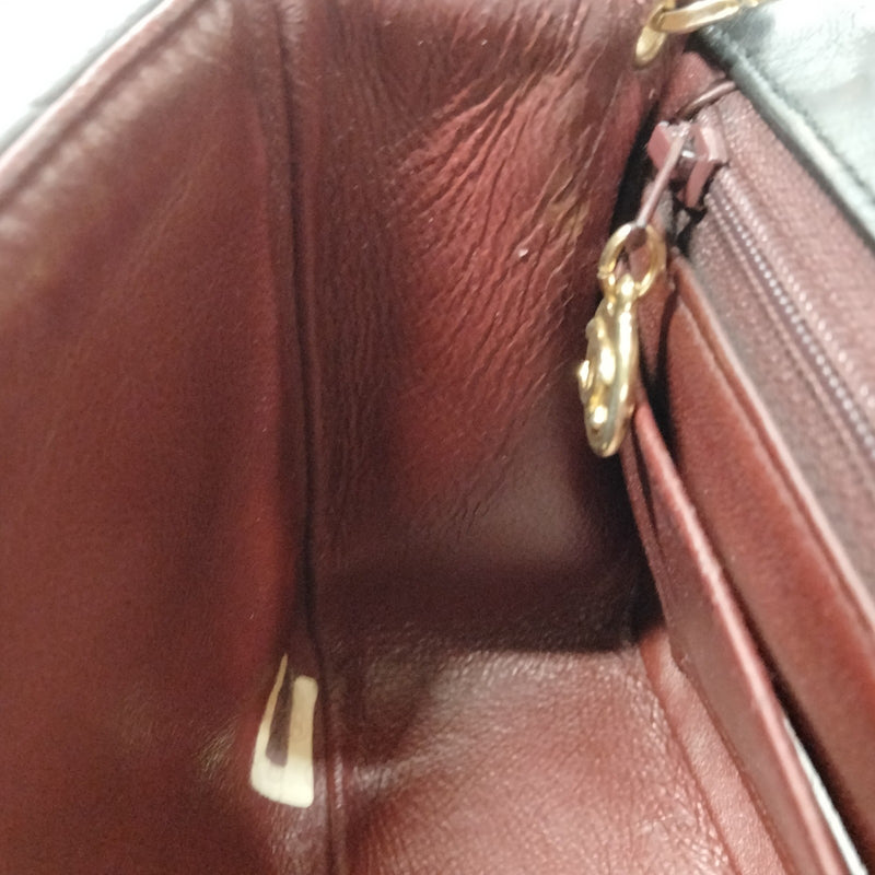 Chanel Shoulder Bag Black Leather