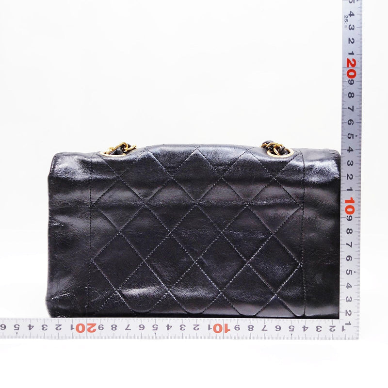 Chanel Shoulder Bag Black Leather