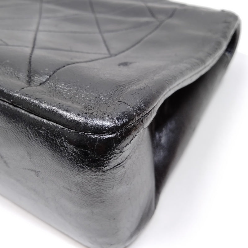 Chanel Shoulder Bag Black Leather