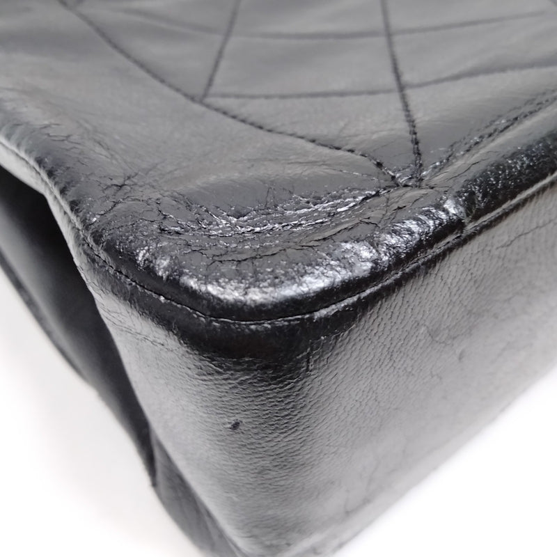 Chanel Shoulder Bag Black Leather