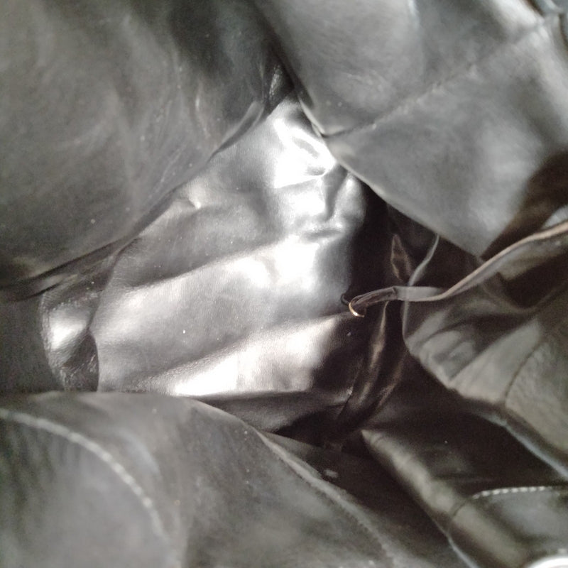 Chanel Shoulder Bag Black Leather