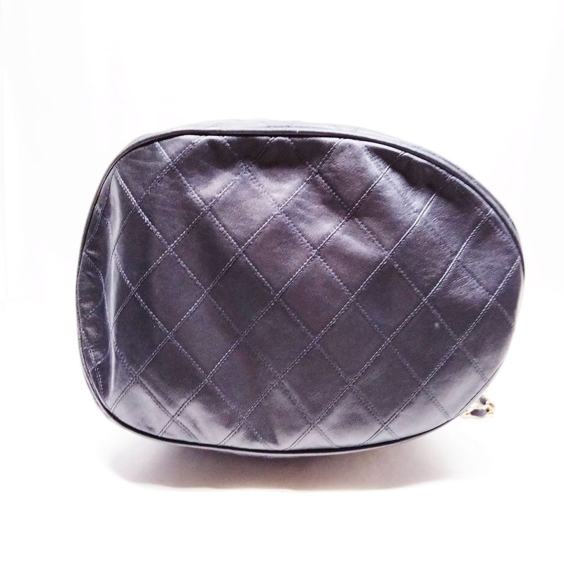 Chanel Shoulder Bag Black Leather