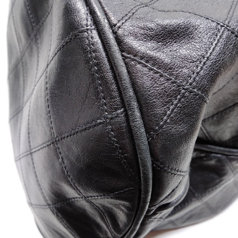 Chanel Shoulder Bag Black Leather