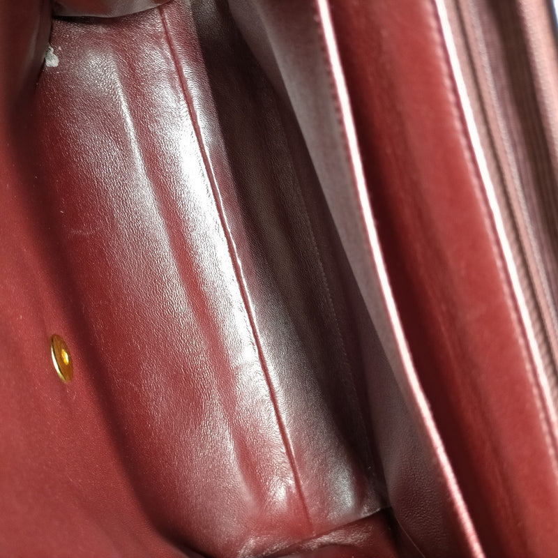 No Tariff Chanel Hand Bag Black Leather