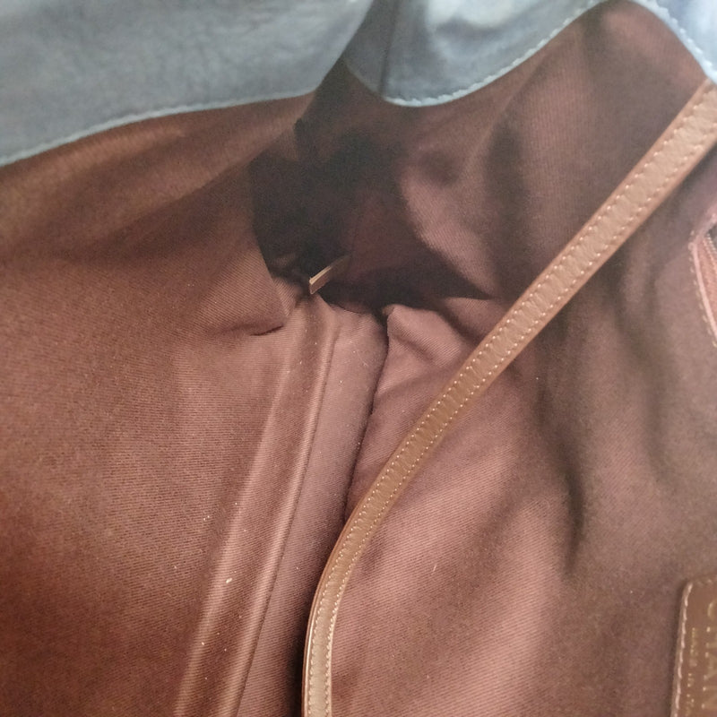 No Tariff Chanel Tote Bag Blue Leather