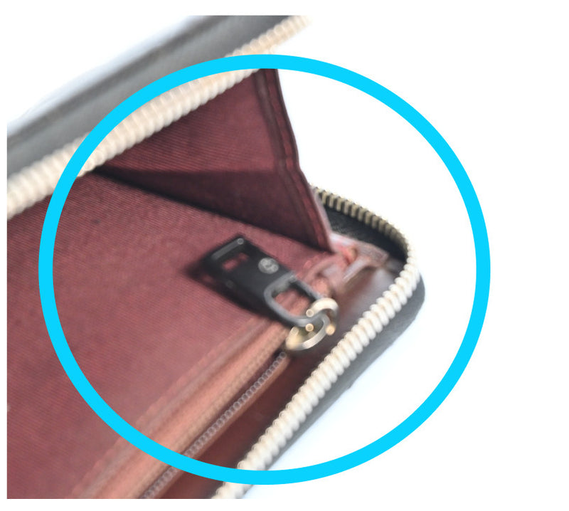 Chanel Zippy Wallet Matelasse Purse Lamb