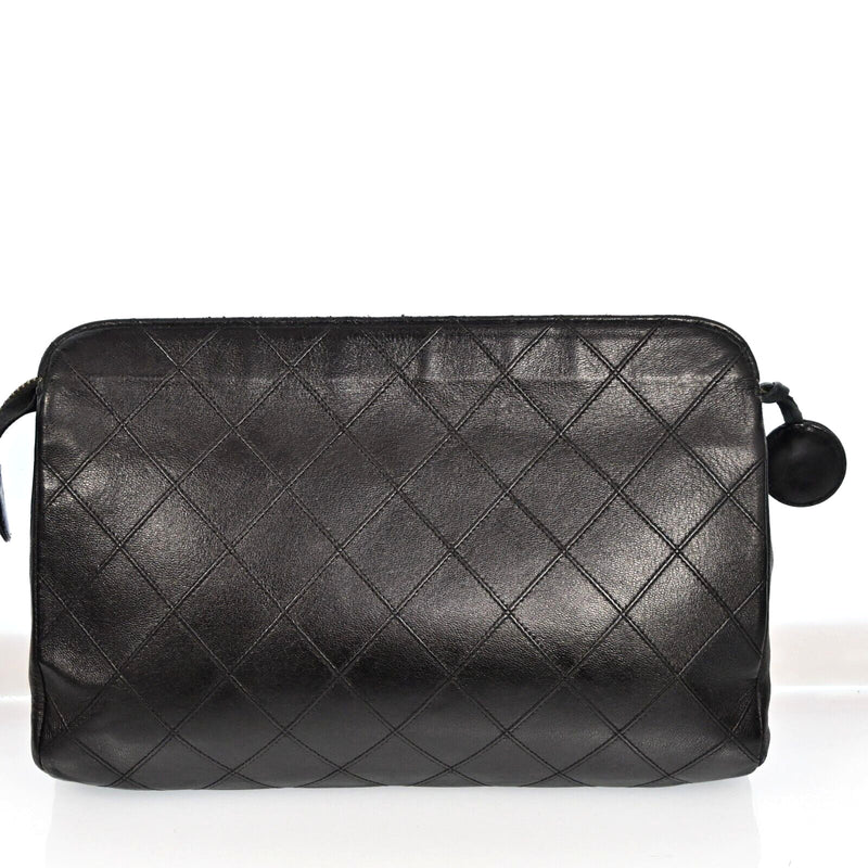 Chanel Matelasse Pouch Bag Black