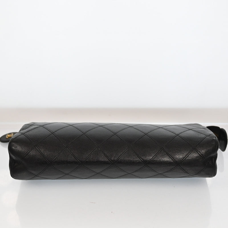 Chanel Matelasse Pouch Bag Black