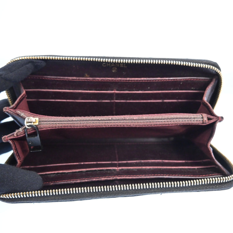 Chanel Zippy Wallet Matelasse Purse
