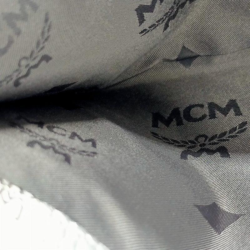 No Tariff Mcm Clutch Bag Silver Pvc