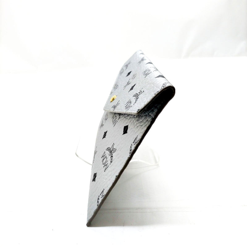 No Tariff Mcm Clutch Bag Silver Pvc