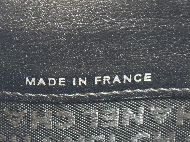 Chanel Wallet Enamel Leather Dark Green