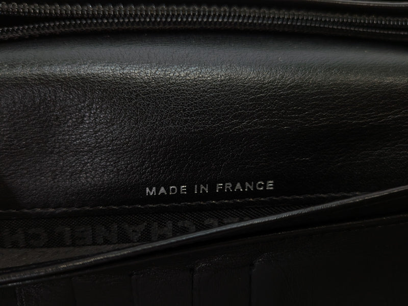 Chanel Wallet Enamel Leather Dark Green