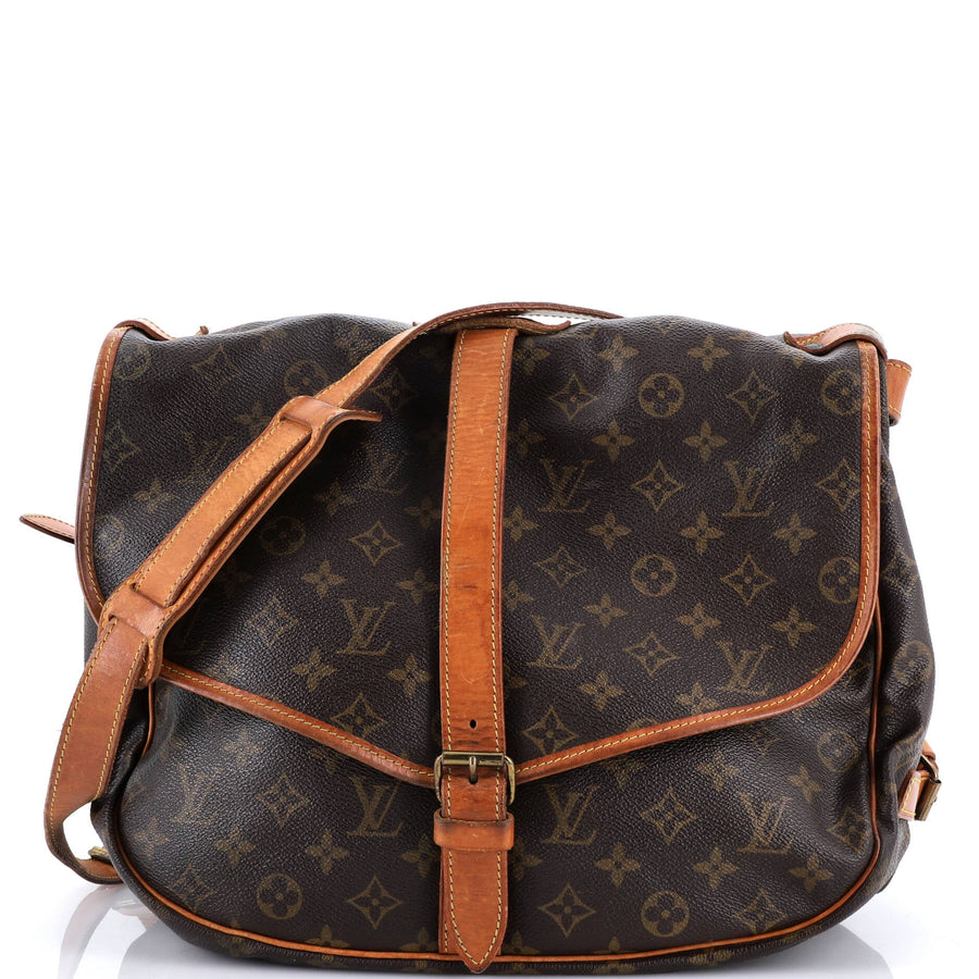 Louis Vuitton Saumur Handbag Canvas 43