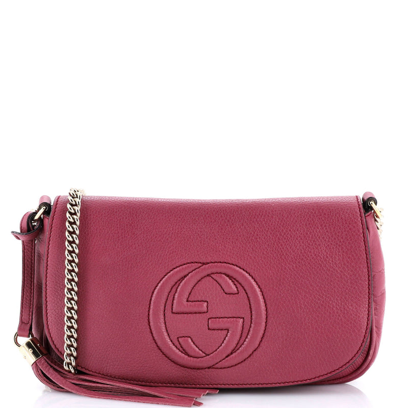 Soho Chain Crossbody Bag Leather Medium